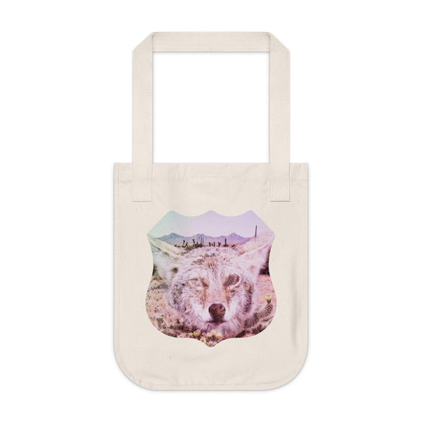 Arizona Coyote Organic Canvas Tote Bag