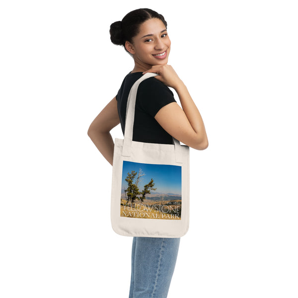 Yellostone National Park Organic Canvas Tote Bag
