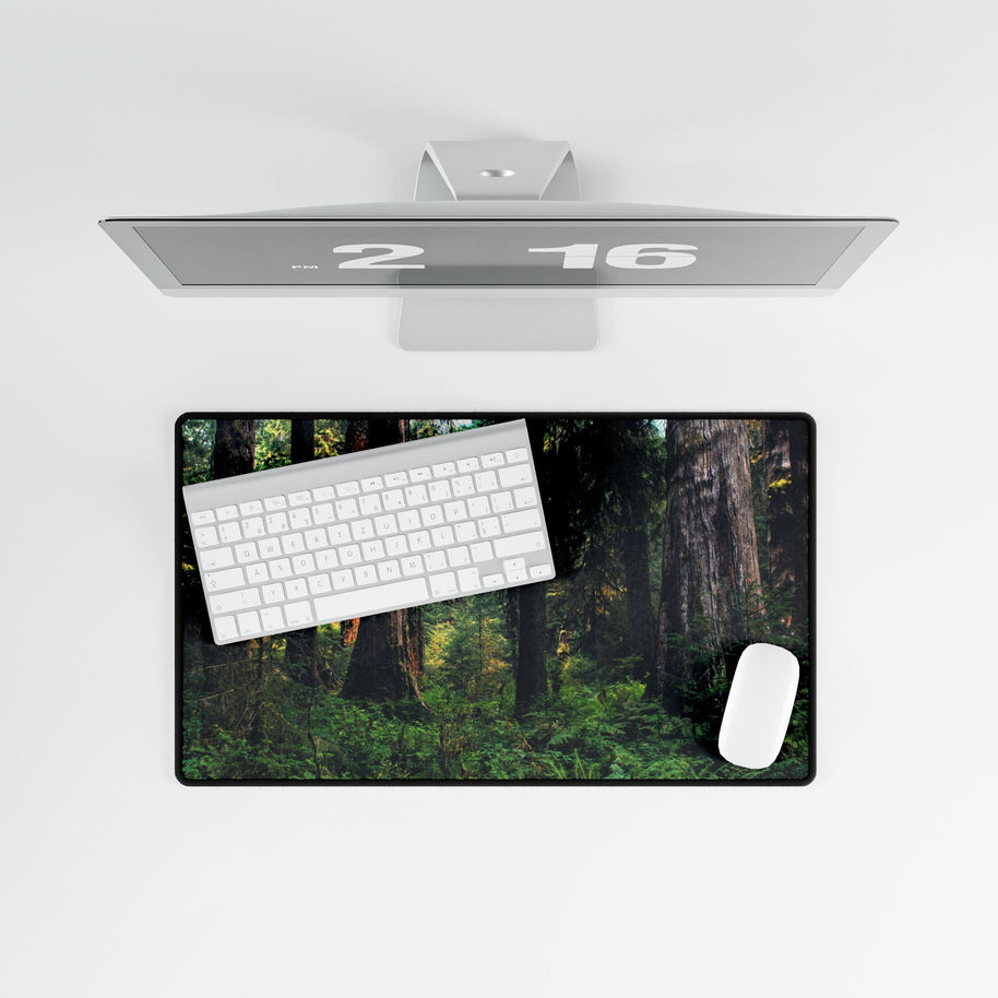 Forest Canopy Desk Mat — Large Nature Mouse Pad for Home Office