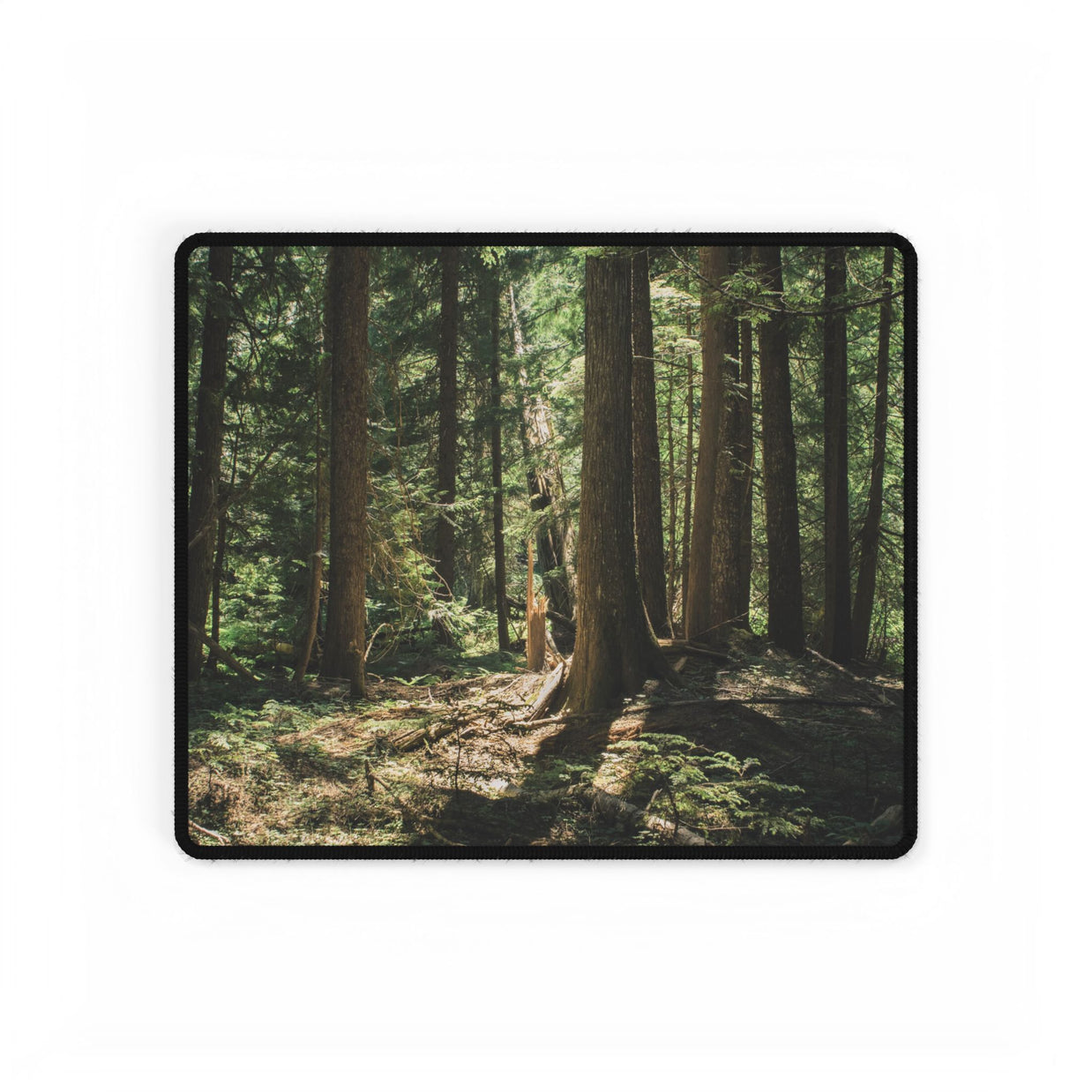 Cedar Forest Desk Mat — Large Nature Mouse Pad for Office & Gaming