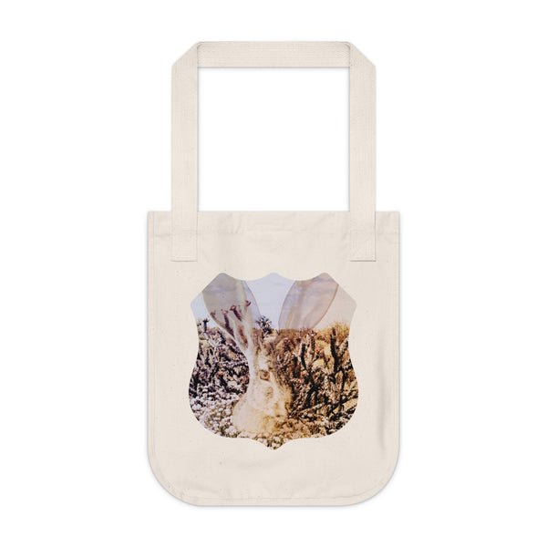Arizona Jackrabbit Organic Canvas Tote Bag