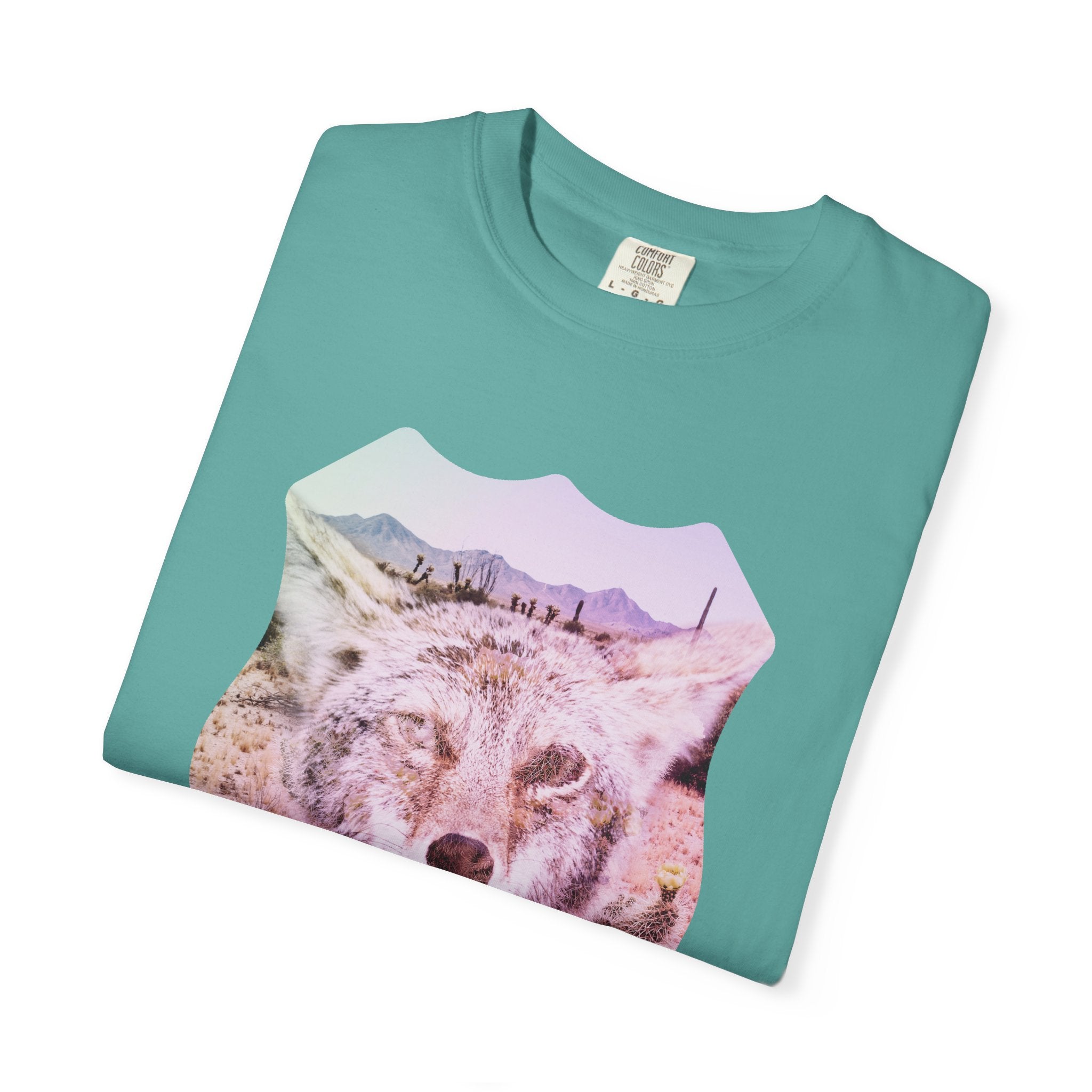 Route 66 Desert Coyote T-Shirt | Southwestern Wildlife Graphic Tee, Unisex