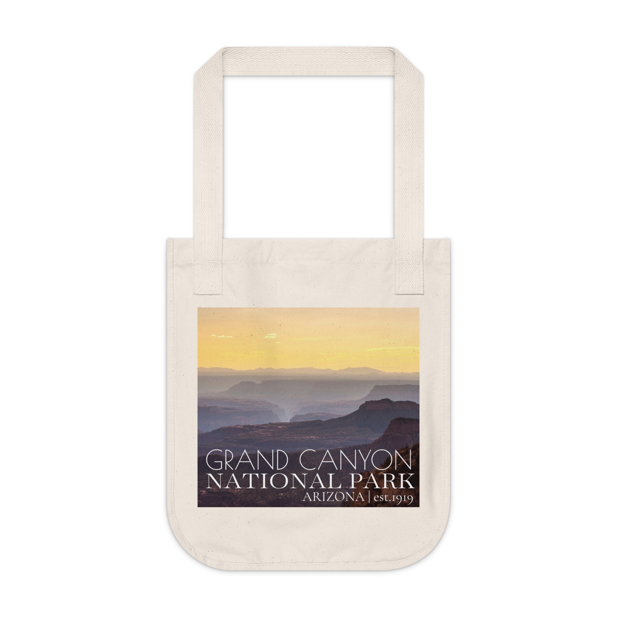 Grand Canyon Sunset Organic Canvas Tote Bag