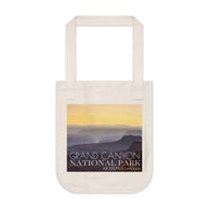 Grand Canyon Sunset Organic Canvas Tote Bag