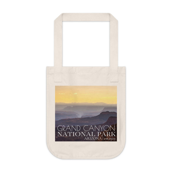 Grand Canyon Sunset Organic Canvas Tote Bag