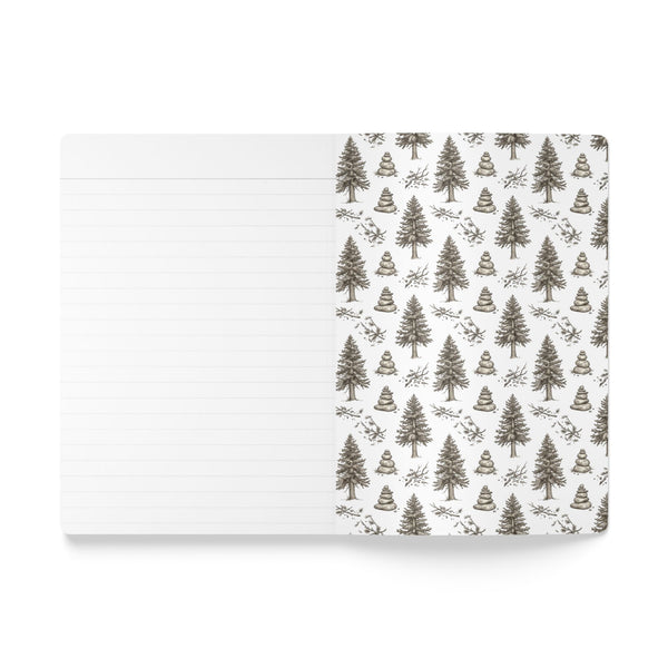 Cedar Forest Notes Journal — Softcover Notebook Illustrated Insert
