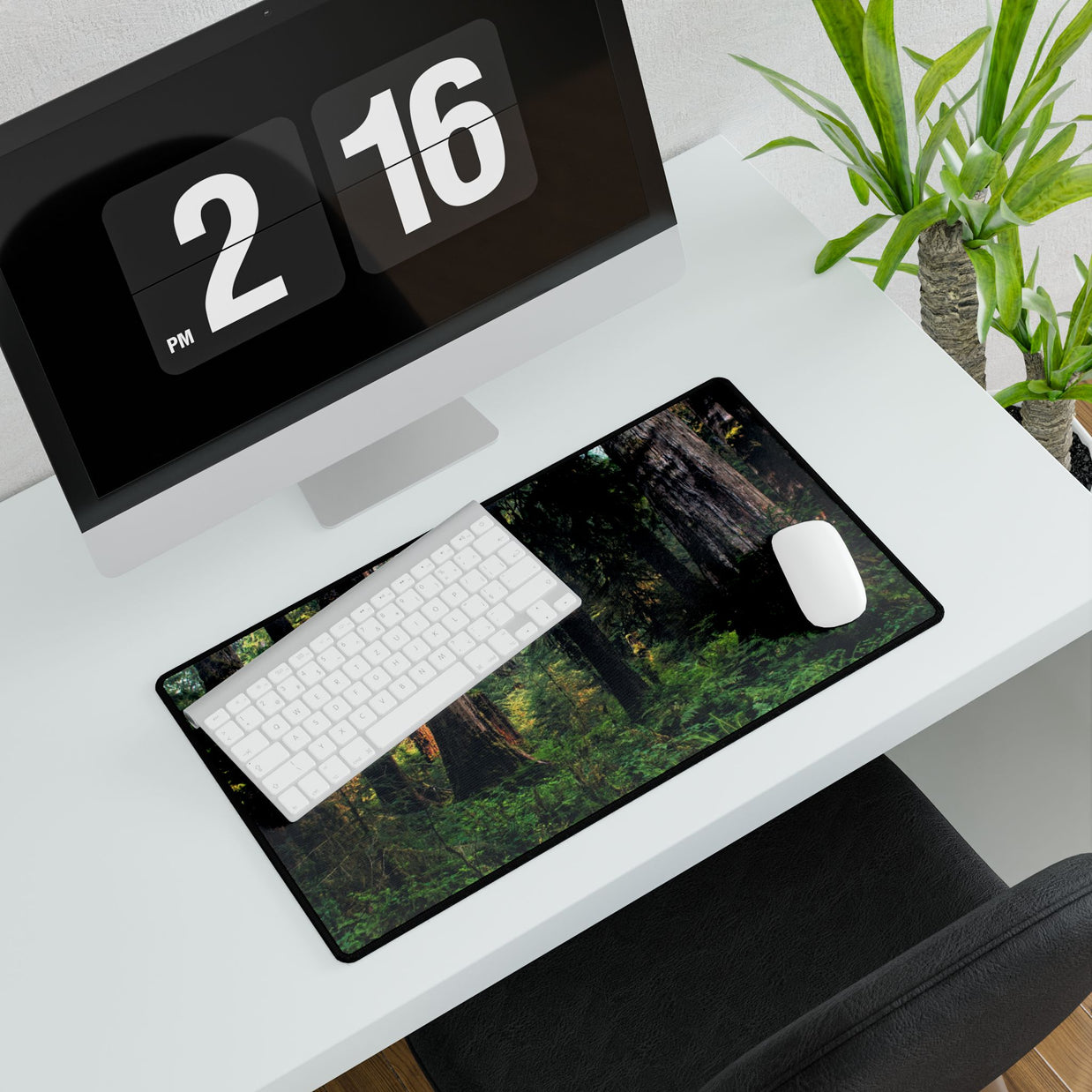 Forest Canopy Desk Mat — Large Nature Mouse Pad for Home Office