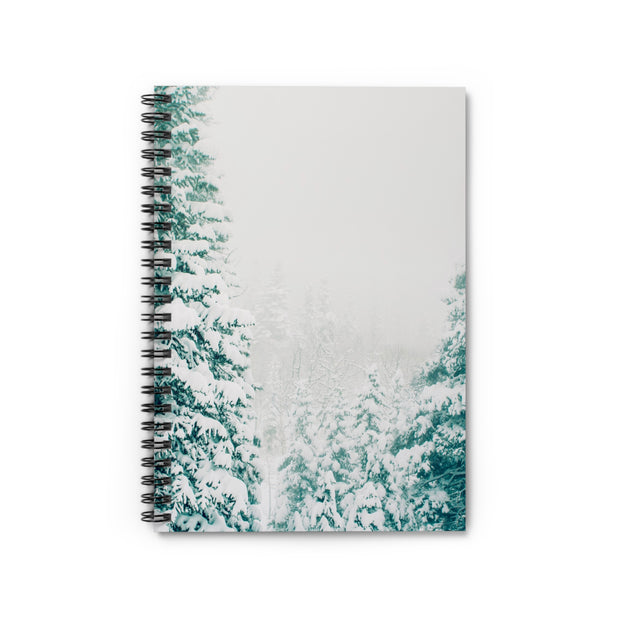 Winter Forest Snowstorm Spiral Notebook - Ruled Line