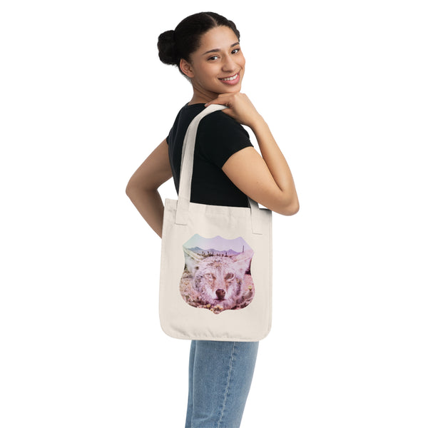 Arizona Coyote Organic Canvas Tote Bag