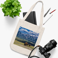 Montana National Bison Range Organic Canvas Tote Bag