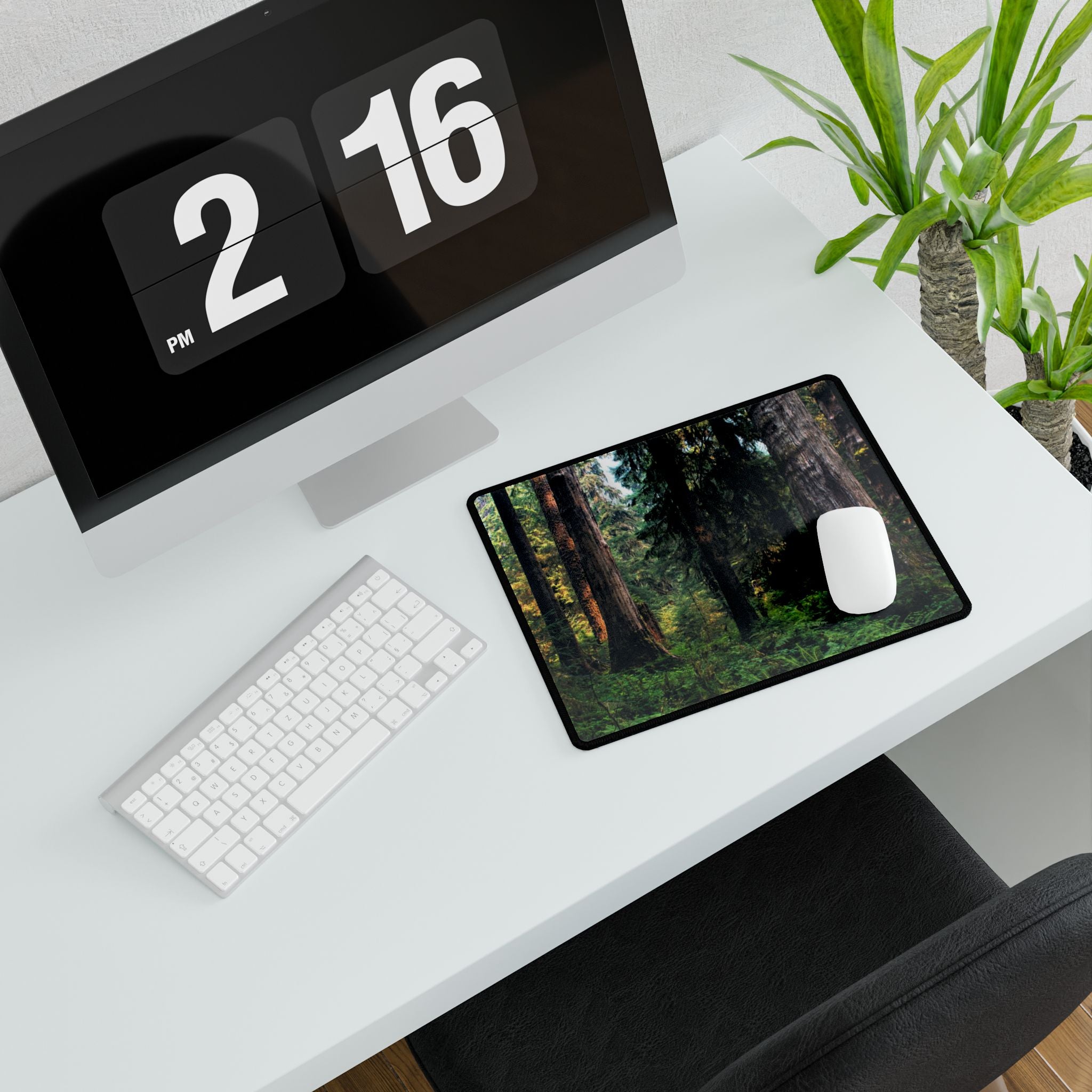 Forest Canopy Desk Mat — Large Nature Mouse Pad for Home Office