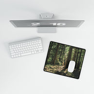 Cedar Forest Desk Mat — Large Nature Mouse Pad for Office & Gaming