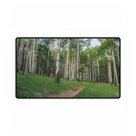 Forest Aspen Path Desk Mat - Large Gaming/Office Mousepad