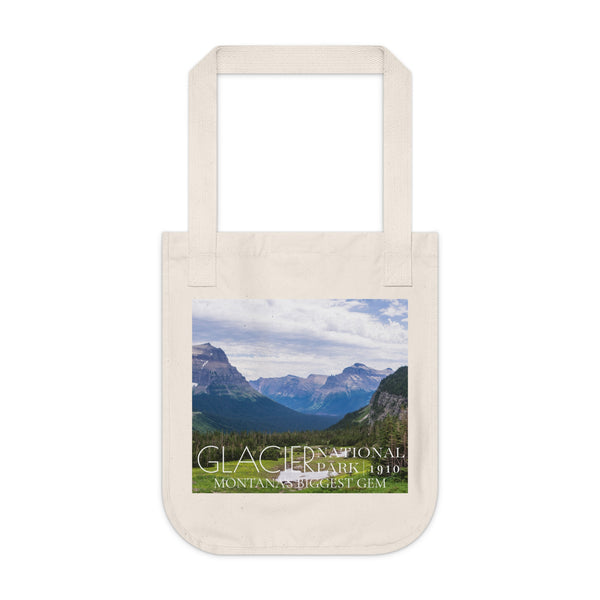 Glacier National Park Organic Canvas Tote Bag