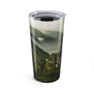 Misty Mountain Valley Forest Travel Mug 20oz | Scenic Nature Landscape Travel Cup