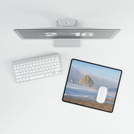 Pacific Beach Desk Mat — Coastal Haystack Rock Scenic Mouse Pad