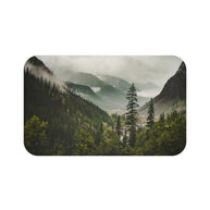 Mountain Valley Bath Mat, Colorado Themed Bathroom Decor
