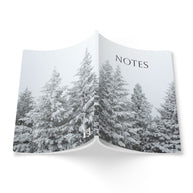 Winter Storm Pine Trees Softcover Notebook - 100 Pages