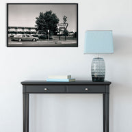 Campbell Lodge Motel Print, Vintage Brownie Camera Film Photography