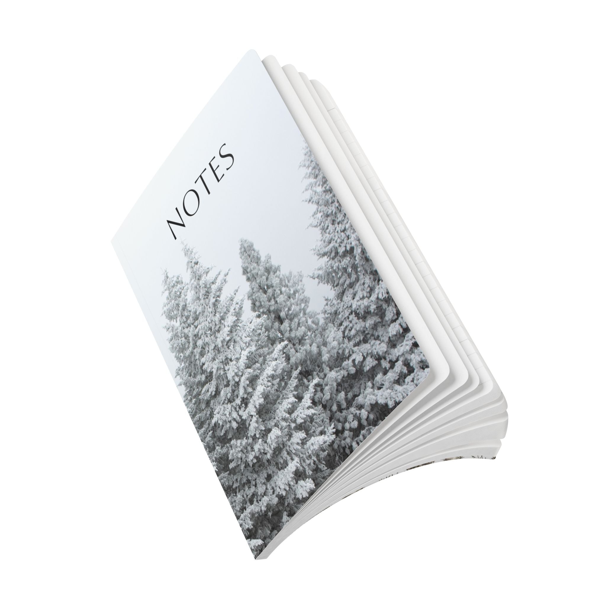 Winter Storm Pine Trees Softcover Notebook - 100 Pages