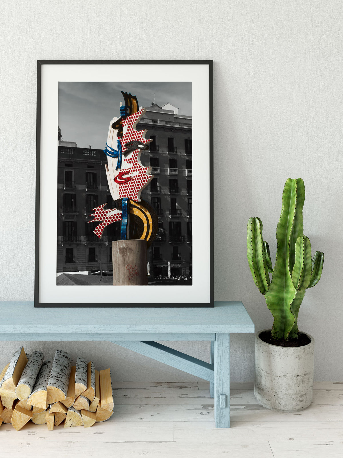 El Cap de Barcelona Pop Art Photo Print, Catalonia Urban Decor