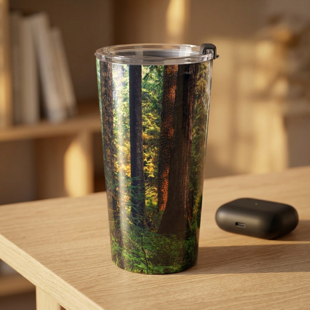 Olympic Forest Tumbler 20oz | Scenic Nature Landscape Travel Cup