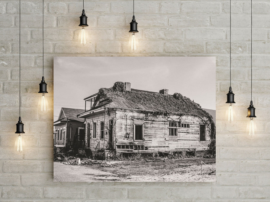 New Orleans House Photo Print, Abandoned Home, NoLa