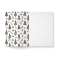 Winter Storm Pine Trees Softcover Notebook - 100 Pages