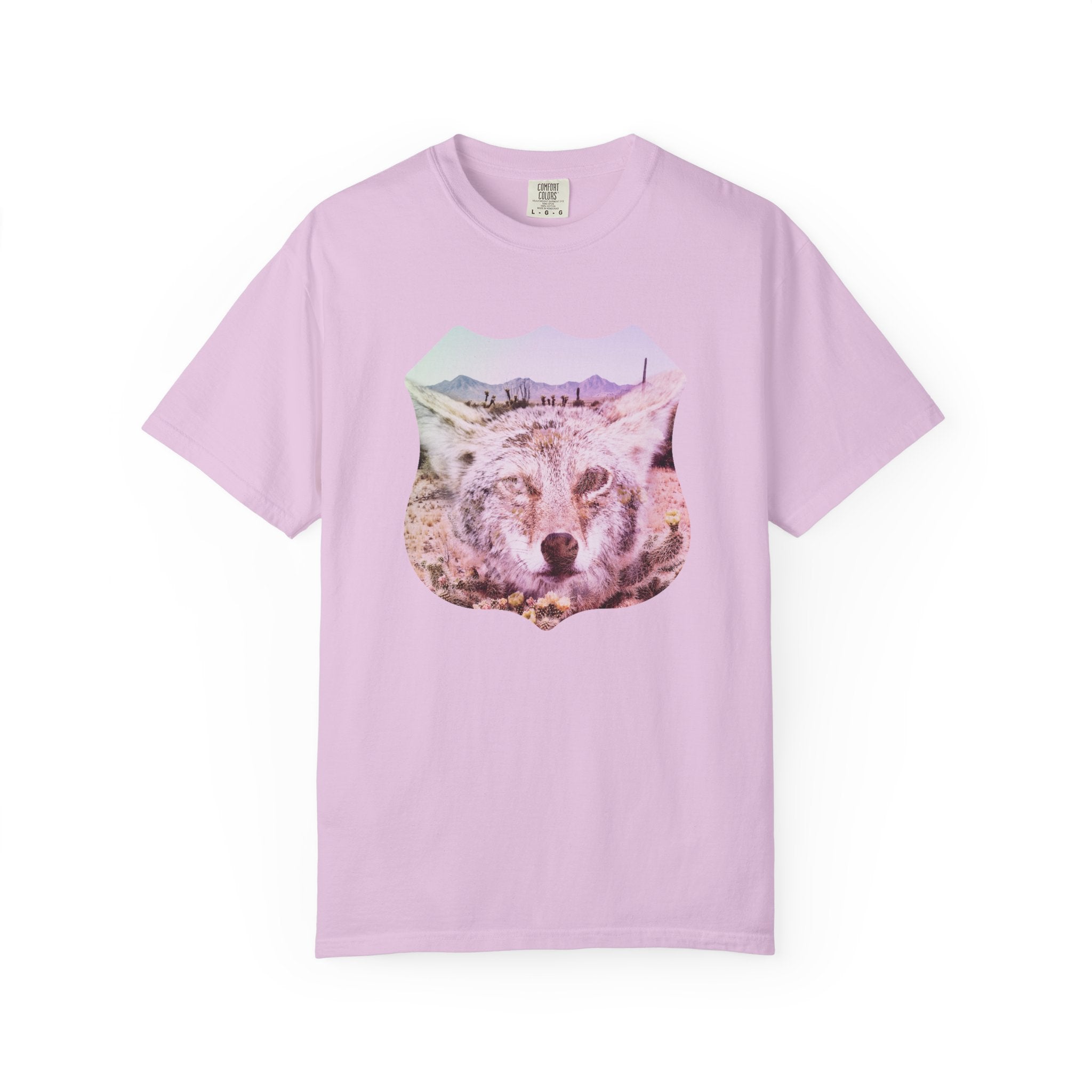 Route 66 Desert Coyote T-Shirt | Southwestern Wildlife Graphic Tee, Unisex