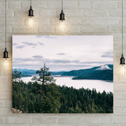 Heyburn State Park Photo Print, Idaho Lake, Forest, Mountain Wall Art