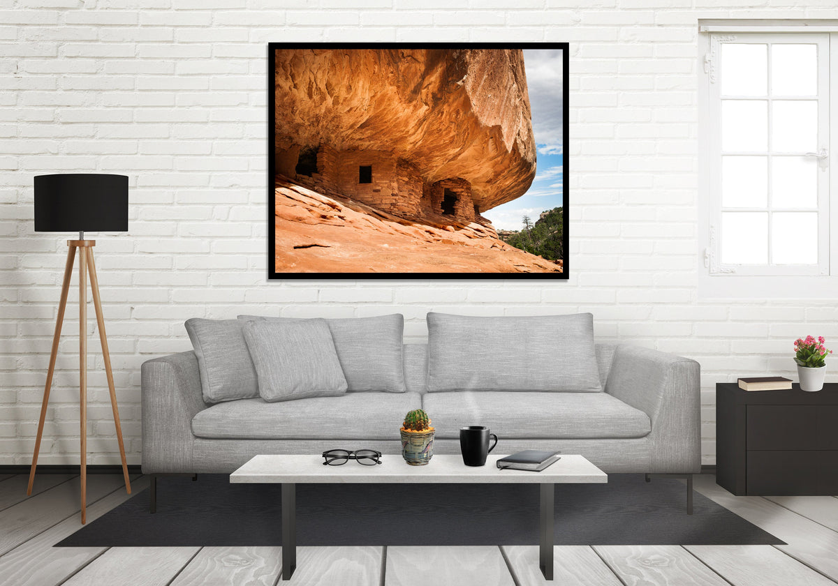 Cliff House Photography Print, Native American Decor, Southwest Wall Art, Anasazi, Navajo Ute Archeology