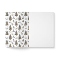 Winter Storm Pine Trees Softcover Notebook - 100 Pages