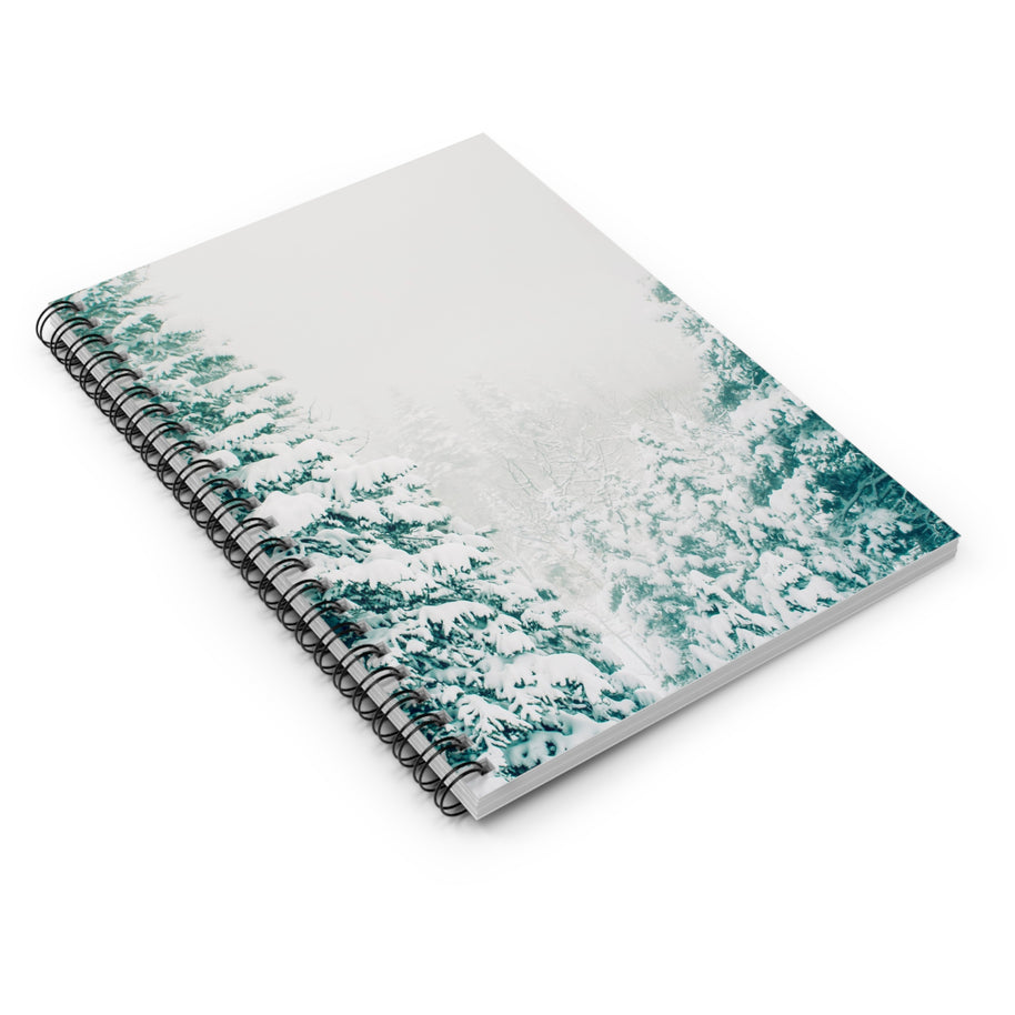 Foggy Forest Notizbuch – Spiral- oder Hardcover, liniert