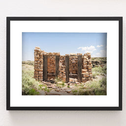 Outhouse Ruins. Bathroom Wall Art, Ghost Town Arizona Photography, Toilet for Two