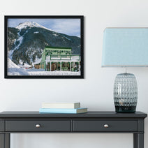 Shady Lady Saloon Photo Print, Silverton Colorado Photography - Winter Decor