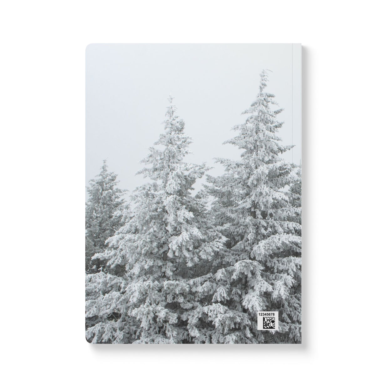 Winter Storm Pine Trees Softcover Notebook - 100 Pages