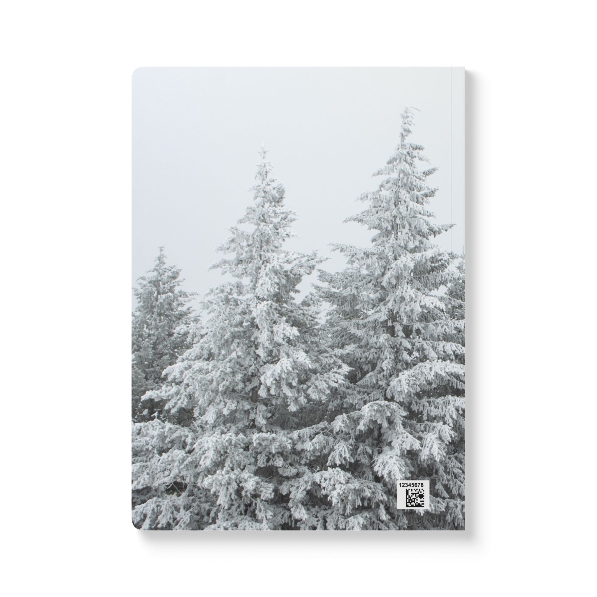 Winter Storm Pine Trees Softcover Notebook - 100 Pages