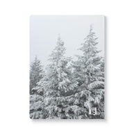 Winter Storm Pine Trees Softcover Notebook - 100 Pages