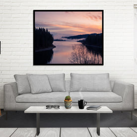 Pend Oreille River Sunset Print, Pacific Northwest Photography