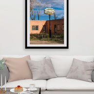 Vintage Motel Sign Photography Print, Southwest Desert, Americana Wall Art, Utah