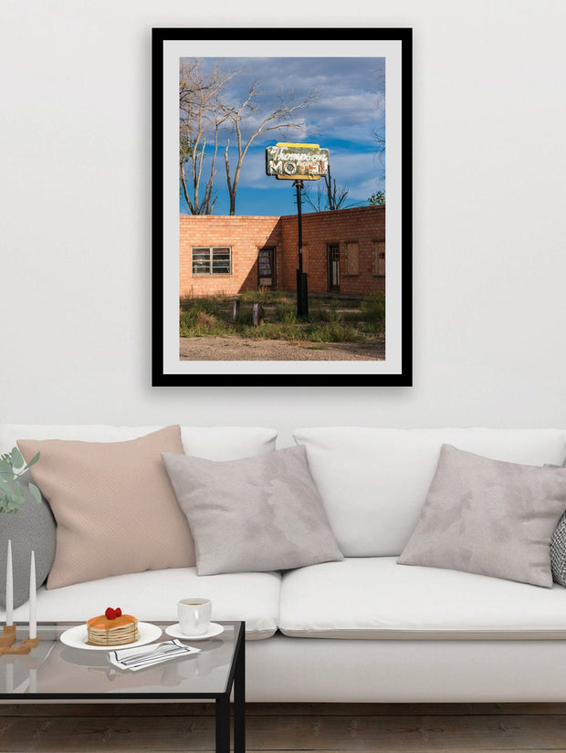Vintage Motel Sign Photography Print, Southwest Desert, Americana Wall Art, Utah