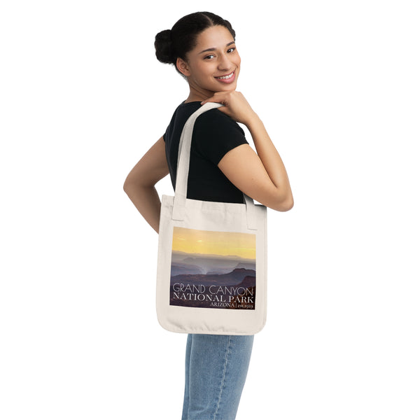 Grand Canyon Sunset Organic Canvas Tote Bag
