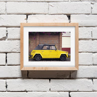 Volkswagen Thing Photography Print, Yellow Retro Car Decor