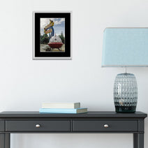 Stardust Motel Art Print, Retro Spaceship, Wallace Idaho