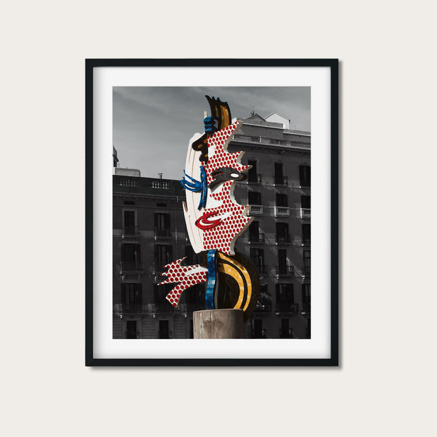 El Cap de Barcelona Pop Art Photo Print, Catalonia Urban Decor