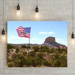 Navajo Nation Flag Photo Print, Arizona Landscape Wall Art