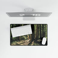 Cedar Forest Desk Mat — Large Nature Mouse Pad for Office & Gaming