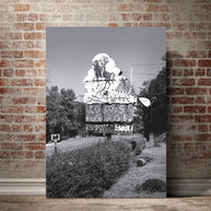 Chattanooga Lookout Tourist Lodge, Black and White Photography Print