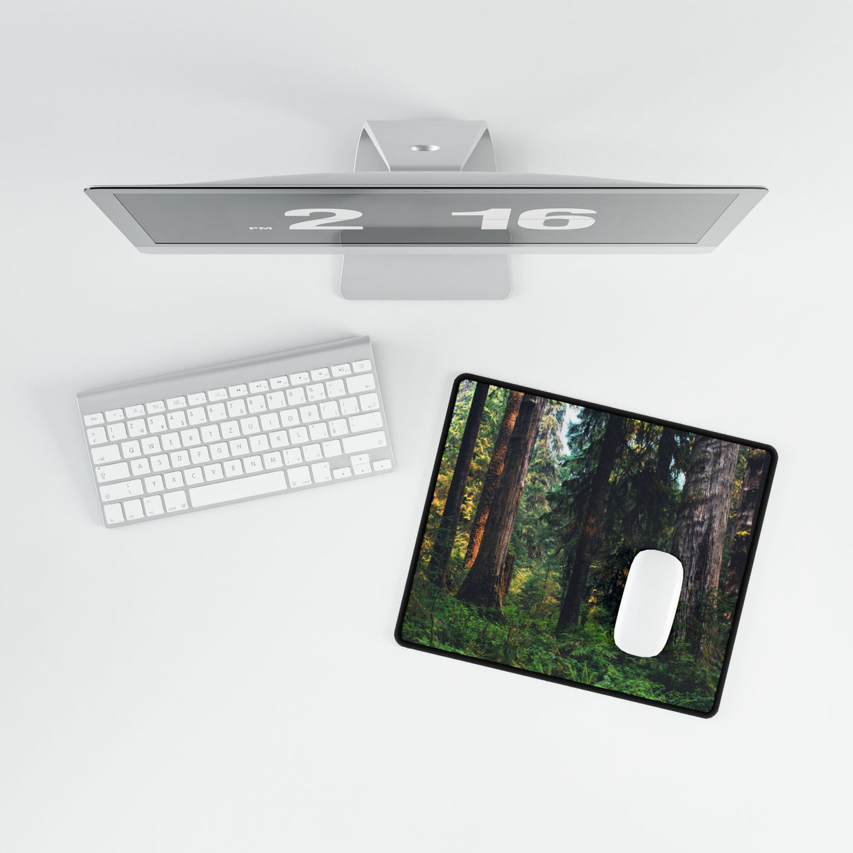 Forest Canopy Desk Mat — Large Nature Mouse Pad for Home Office