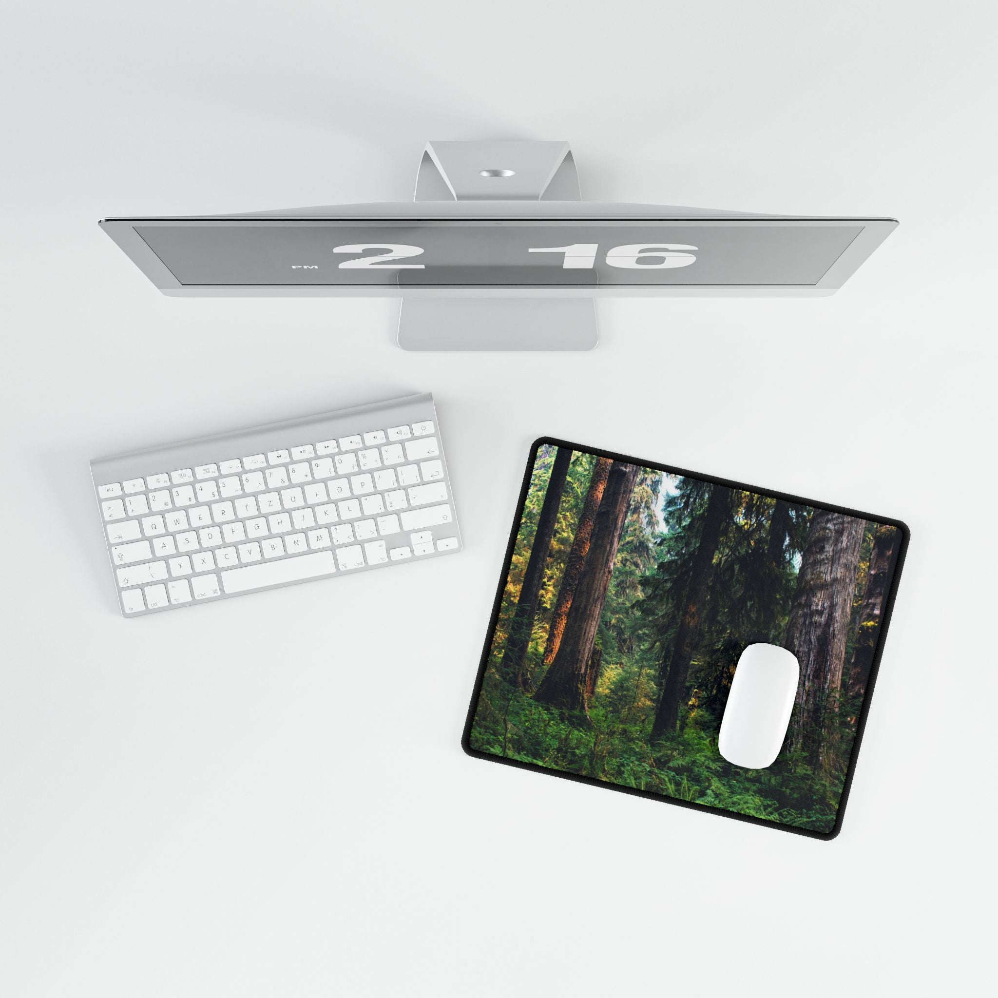 Forest Canopy Desk Mat — Large Nature Mouse Pad for Home Office